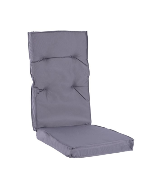 Μαξιλάρι Καρέκλας με Πλάτη Γκρι